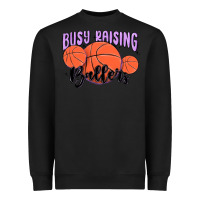 Black busy raising ballers Heavyweight Sweatshirt - MaliasSmallBusiness