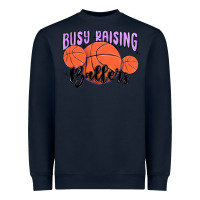 Navy busy raising ballers Heavyweight Sweatshirt - MaliasSmallBusiness
