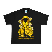 Black they never fight alone yellow ribbon with boxing g Urban Heavy Tee - NancyCooperArtShop