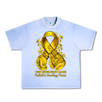 Grape Ice they never fight alone yellow ribbon with boxing g Urban Heavy Tee - NancyCooperArtShop