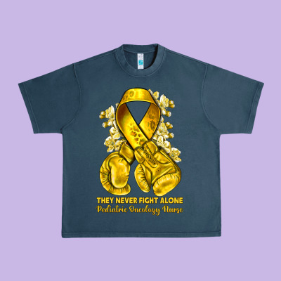 They Never Fight Alone Yellow Ribbon With Boxing G Urban Heavy Tee Designed By Nancycooperartshop