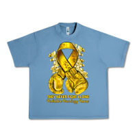 Pebble Blue they never fight alone yellow ribbon with boxing g Urban Heavy Tee - NancyCooperArtShop