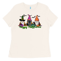 Bone happy halloween gnome pumpkin Ladies Tee - RanaPortraitStore