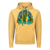 Vintage Mustard western cactus and sunflower mama rainbow Vintage Hoodie - Artiststas