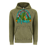 Vintage Olive western cactus and sunflower mama rainbow Vintage Hoodie - Artiststas