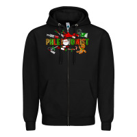 Black christmas phlebotomist Zipper Hoodie - LillyAllenDesigns