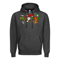 Charcoal Heather christmas phlebotomist Zipper Hoodie - LillyAllenDesigns