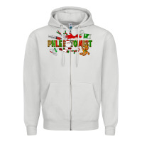 Dove Grey christmas phlebotomist Zipper Hoodie - LillyAllenDesigns