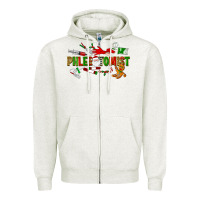 Oatmeal Heather christmas phlebotomist Zipper Hoodie - LillyAllenDesigns
