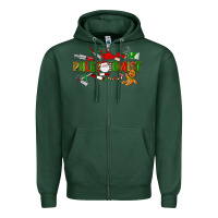 Sports Green christmas phlebotomist Zipper Hoodie - LillyAllenDesigns