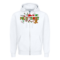 White christmas phlebotomist Zipper Hoodie - LillyAllenDesigns