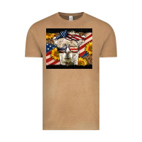 Vintage Camel Western 4th Of July Llama Background Vintage Tee - LillyAllenDesigns