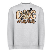 Heather Grey dog mama Heavyweight Sweatshirt - MaliasSmallBusiness
