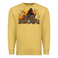 Antique Gold Happy Halloween Premium Sweatshirt - texasbilliewilder