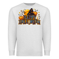 Oatmeal Heather Happy Halloween Premium Sweatshirt - texasbilliewilder