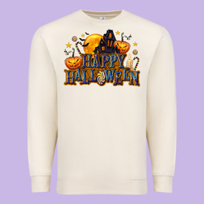 Happy Halloween Premium Sweatshirt Designed By Texasbilliewilder