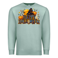 Seafoam Happy Halloween Premium Sweatshirt - texasbilliewilder