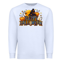 White Happy Halloween Premium Sweatshirt - texasbilliewilder