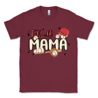 Burgundy t ball mama baseball Classic Tee - MaliasSmallBusiness