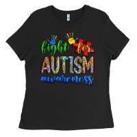 Black fight for autism awareness Ladies Tee - Zillion Design Studio
