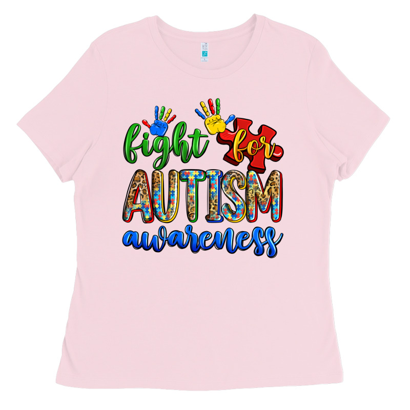 Fight For Autism Awareness Ladies Tee by Zillion Design Studio | Teevron