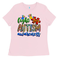 Bubblegum Pink fight for autism awareness Ladies Tee - Zillion Design Studio