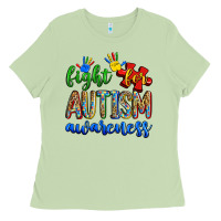 Matcha fight for autism awareness Ladies Tee - Zillion Design Studio