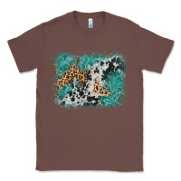 Chestnut cowhide turquoise leather background Classic Tee - AdoDesignShop