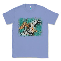 Colony Blue cowhide turquoise leather background Classic Tee - AdoDesignShop