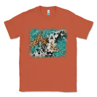 Copper cowhide turquoise leather background Classic Tee - AdoDesignShop