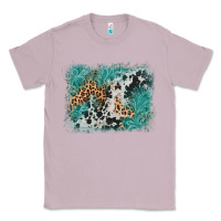 Lilac cowhide turquoise leather background Classic Tee - AdoDesignShop