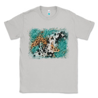 Moon Dust cowhide turquoise leather background Classic Tee - AdoDesignShop