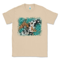 Mushroom cowhide turquoise leather background Classic Tee - AdoDesignShop