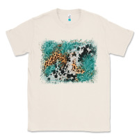 Natural cowhide turquoise leather background Classic Tee - AdoDesignShop