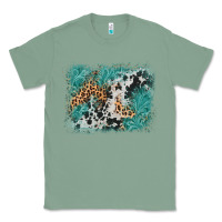 Sage cowhide turquoise leather background Classic Tee - AdoDesignShop