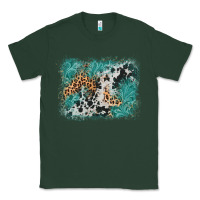 Sports Green cowhide turquoise leather background Classic Tee - AdoDesignShop