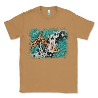 Toasted Coconut cowhide turquoise leather background Classic Tee - AdoDesignShop