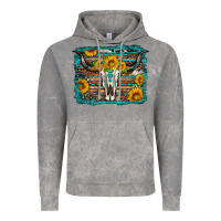 Cloud Rock longhorn bull skull western turquoise background Vintage Hoodie - Artiststas
