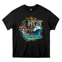 Black hot mom summer Heavy Core Tee - SublimationCraftShop