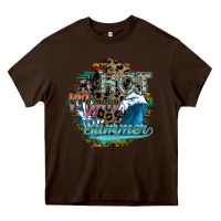 Chocolate Brown hot mom summer Heavy Core Tee - SublimationCraftShop
