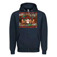 Navy baseball Zipper Hoodie - LillyAllenDesigns