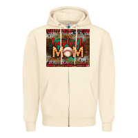 Sandshell baseball Zipper Hoodie - LillyAllenDesigns