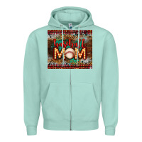 Seafoam baseball Zipper Hoodie - LillyAllenDesigns