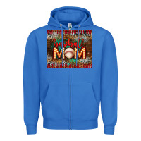 True Royal baseball Zipper Hoodie - LillyAllenDesigns