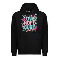 Black Love hope cure cancer Awareness Premium Hoodie - HowdyJamesFarm