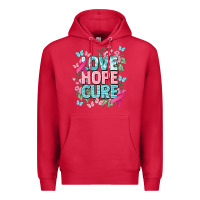 Cardinal Love hope cure cancer Awareness Premium Hoodie - HowdyJamesFarm