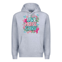 Heather Grey Love hope cure cancer Awareness Premium Hoodie - HowdyJamesFarm