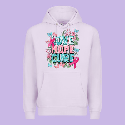 Love Hope Cure Cancer Awareness Premium Hoodie Designed By Howdyjamesfarm