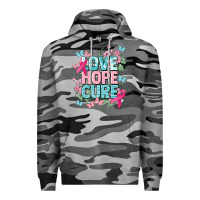 Slate Camo Love hope cure cancer Awareness Premium Hoodie - HowdyJamesFarm