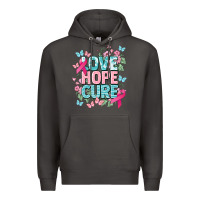 Smoke Love hope cure cancer Awareness Premium Hoodie - HowdyJamesFarm